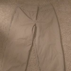 Stripped business capri pants